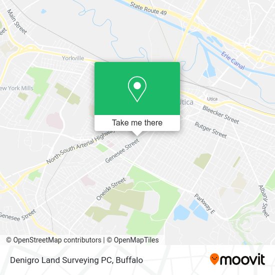 Denigro Land Surveying PC map