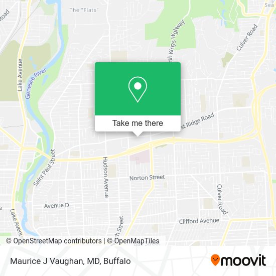 Maurice J Vaughan, MD map