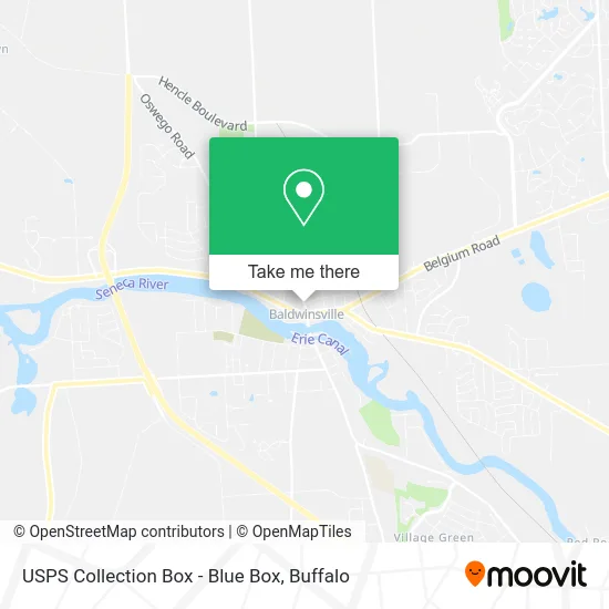 USPS Collection Box - Blue Box map