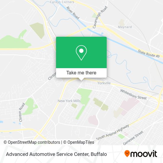 Mapa de Advanced Automotive Service Center