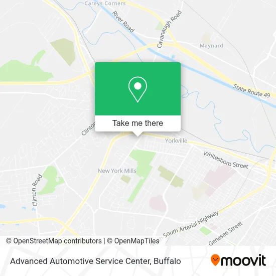 Advanced Automotive Service Center map