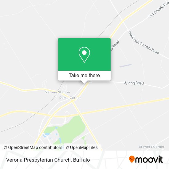 Verona Presbyterian Church map