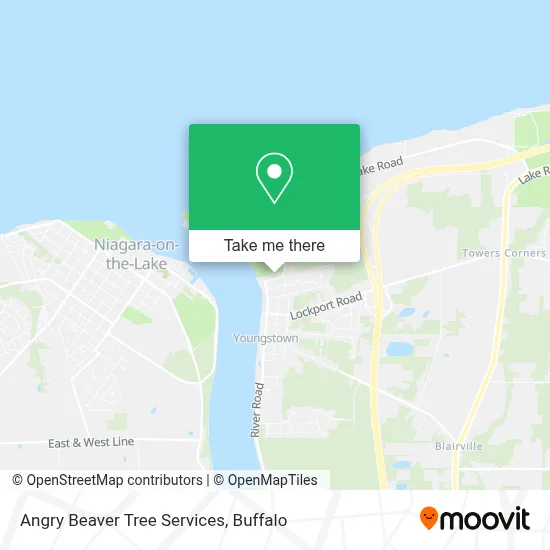 Angry Beaver Tree Services map