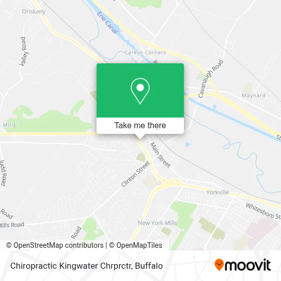 Chiropractic Kingwater Chrprctr map
