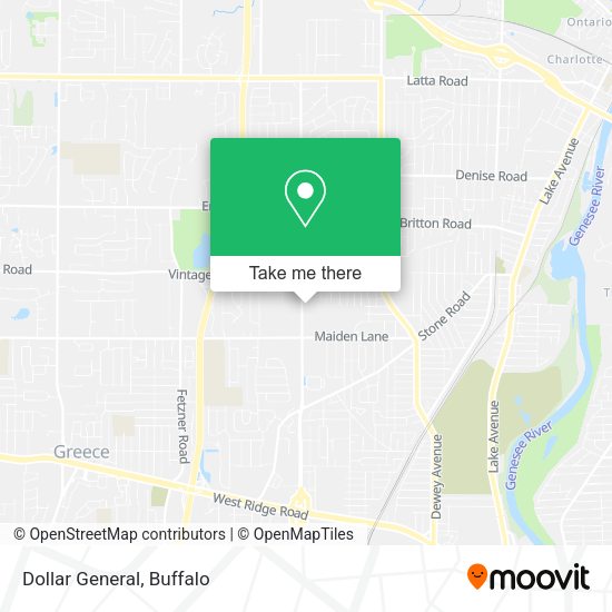 Mapa de Dollar General