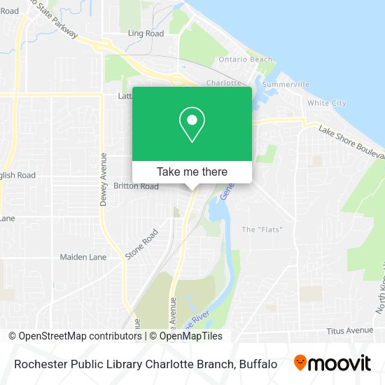 Rochester Public Library Charlotte Branch map