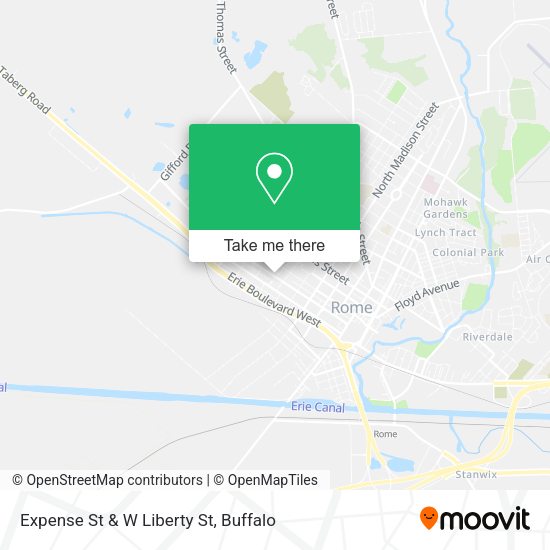 Expense St & W Liberty St map