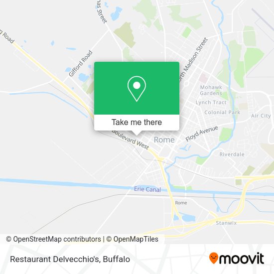 Restaurant Delvecchio's map