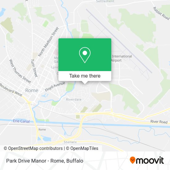 Park Drive Manor - Rome map