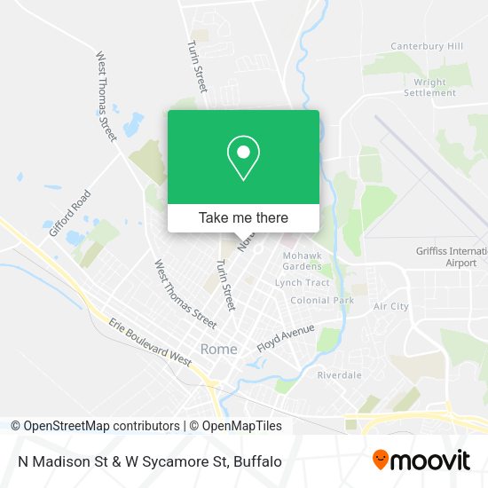 N Madison St & W Sycamore St map