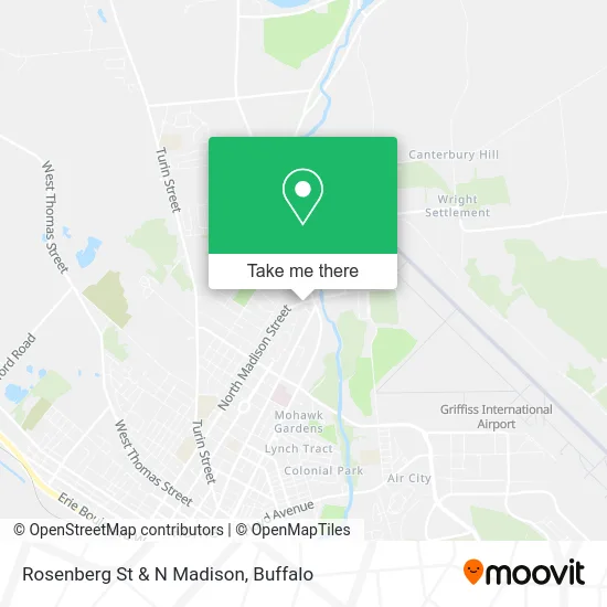 Rosenberg St & N Madison map