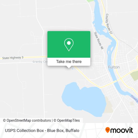 USPS Collection Box - Blue Box map