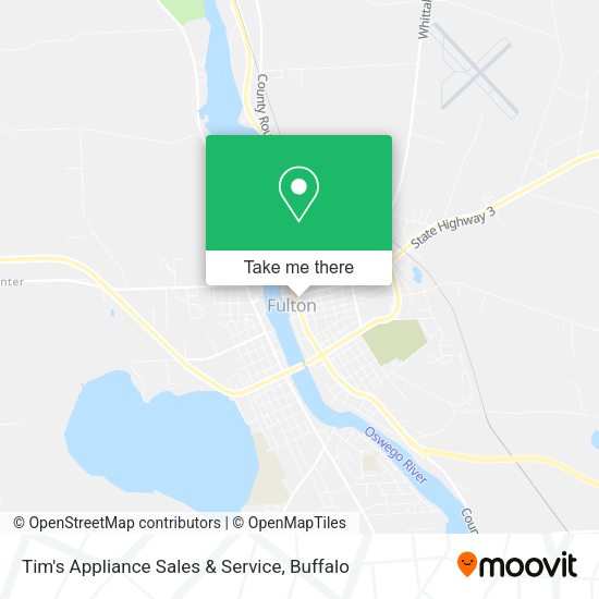 Tim's Appliance Sales & Service map