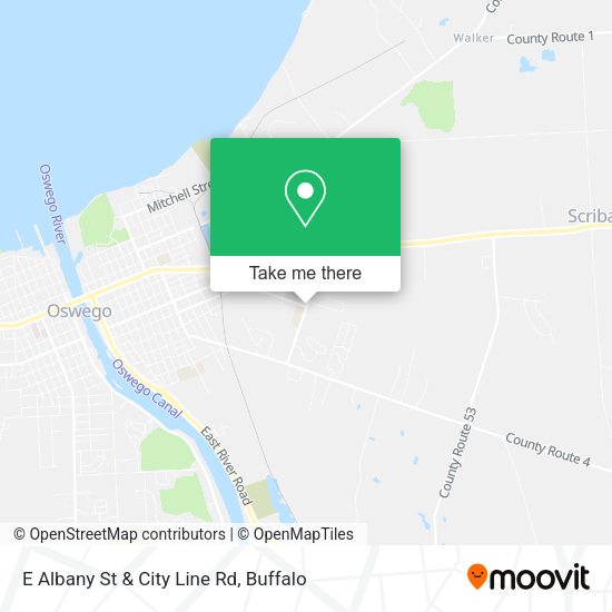 E Albany St & City Line Rd map