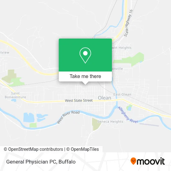 Mapa de General Physician PC