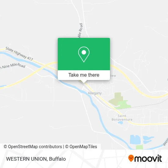 WESTERN UNION map