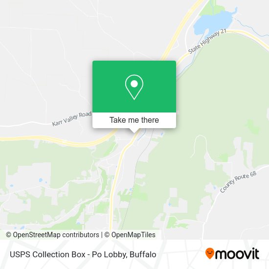 USPS Collection Box - Po Lobby map