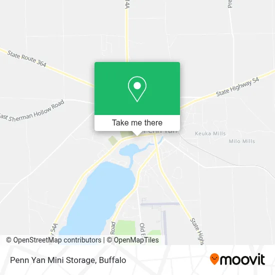 Penn Yan Mini Storage map