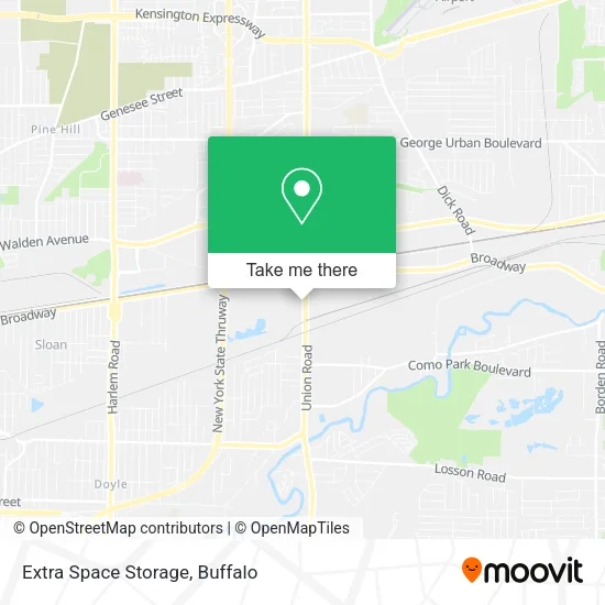 Mapa de Extra Space Storage
