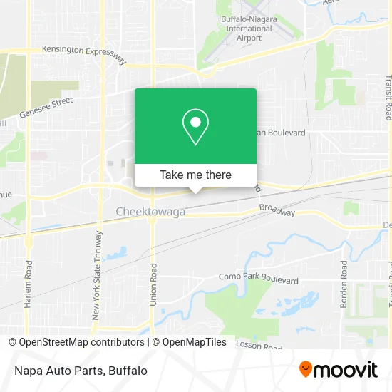 Napa Auto Parts map