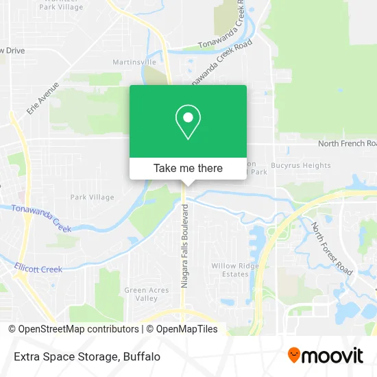 Extra Space Storage map