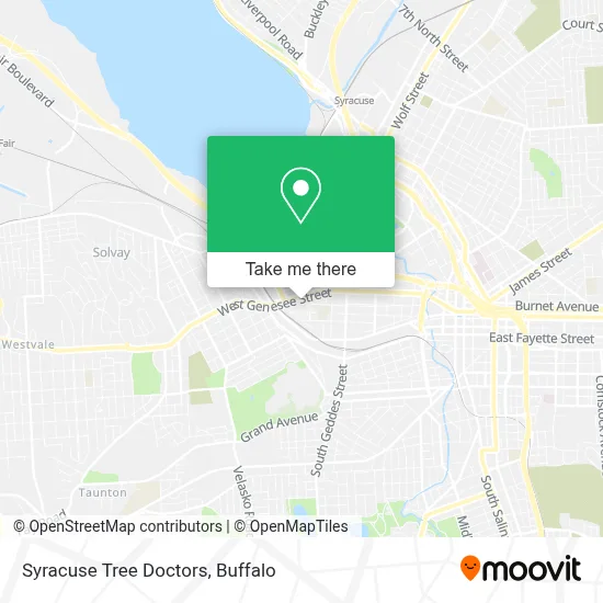 Syracuse Tree Doctors map