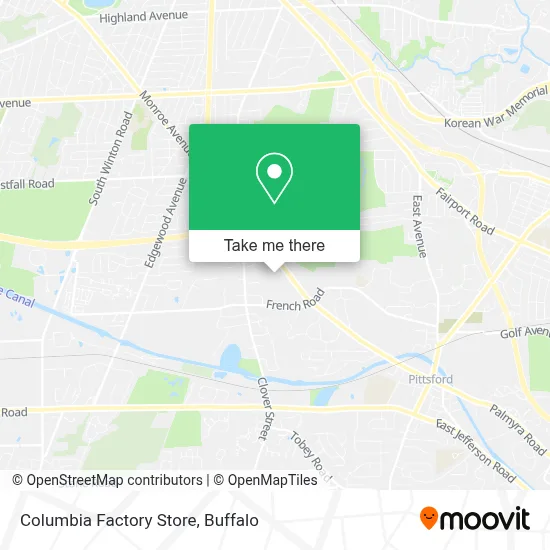 Columbia Factory Store map