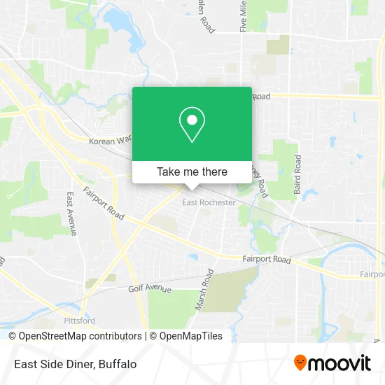 East Side Diner map
