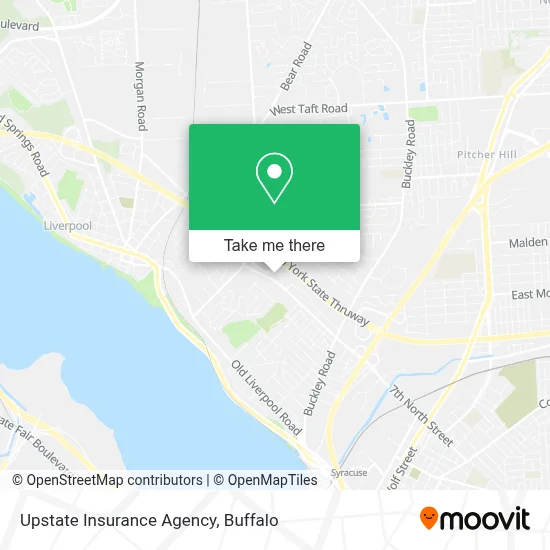 Upstate Insurance Agency map