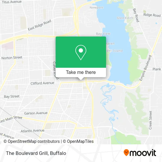 The Boulevard Grill map