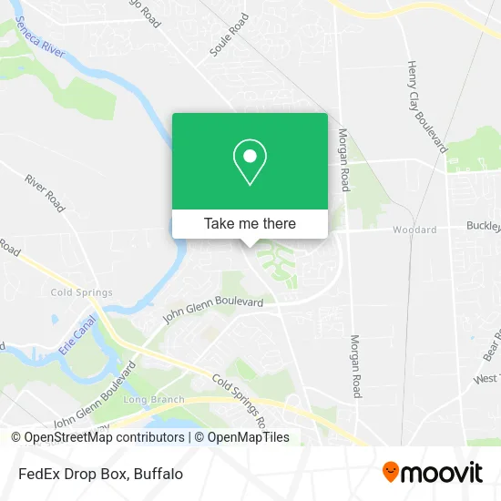Mapa de FedEx Drop Box