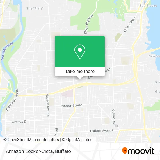 Amazon Locker-Cleta map