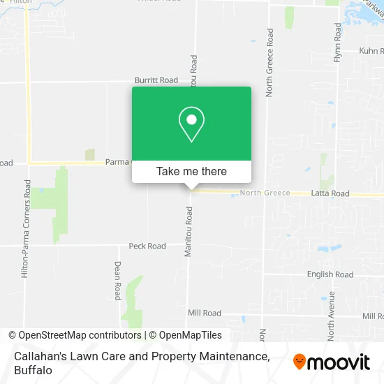 Callahan's Lawn Care and Property Maintenance map