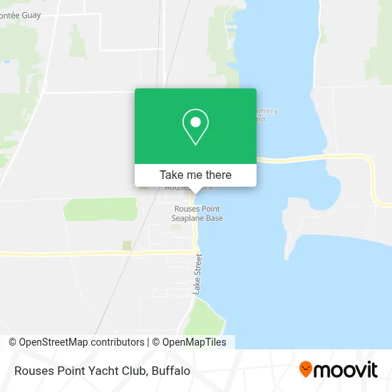 Rouses Point Yacht Club map