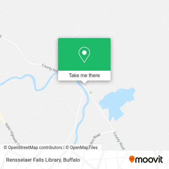 Rensselaer Falls Library map