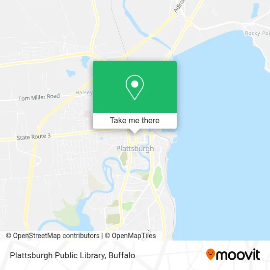 Plattsburgh Public Library map