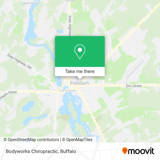 Bodyworks Chiropractic map