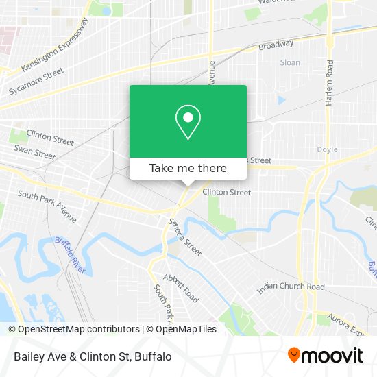 Bailey Ave & Clinton St map