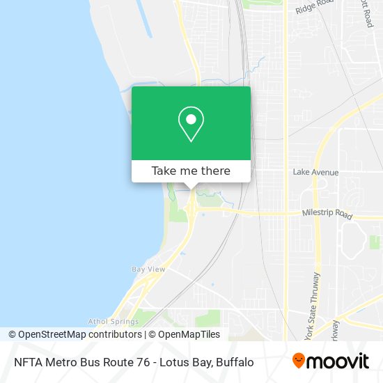 Mapa de NFTA Metro Bus Route 76 - Lotus Bay