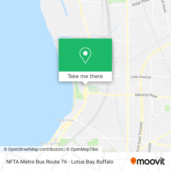 NFTA Metro Bus Route 76 - Lotus Bay map