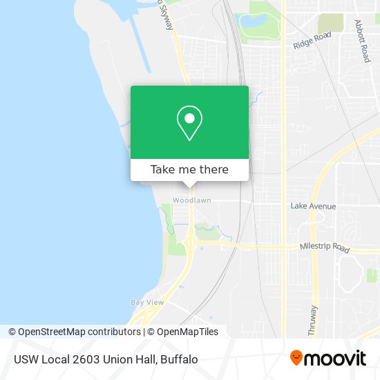 Mapa de USW Local 2603 Union Hall