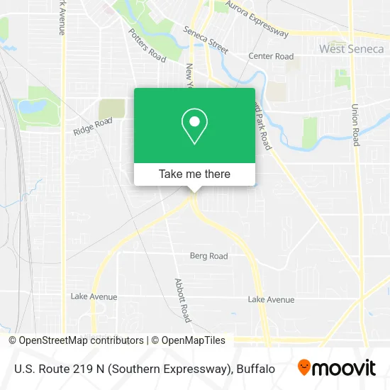 Mapa de U.S. Route 219 N (Southern Expressway)