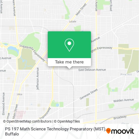 Mapa de PS 197 Math Science Technology Preparatory (MST)
