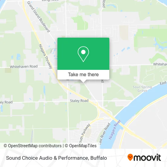 Mapa de Sound Choice Audio & Performance