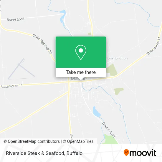 Riverside Steak & Seafood map