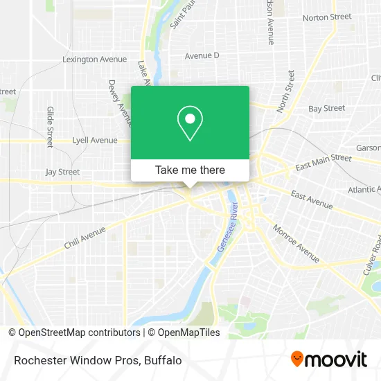 Rochester Window Pros map