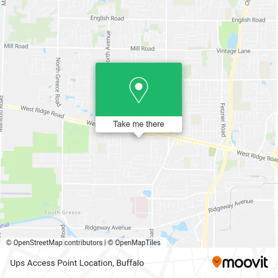 Ups Access Point Location map