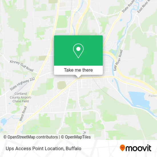Ups Access Point Location map