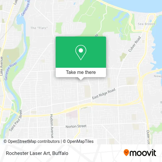 Rochester Laser Art map