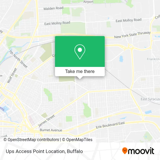 Ups Access Point Location map